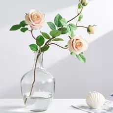Vaso ornamentos sala de estar arranjo de chão arranjo de flores vidro cavalo bêbado madeira grande barriga High-End água