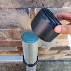 Escada retrátil capa especial para pés preto engrossado antiderrapante resistente ao desgaste plástico liga de alumínio