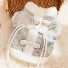 Roupas de gato roupas de inverno estilo grosso gato bonito quente pelúcia engrossado 2025 outono inverno novo produto de