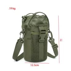Multifuncional portátil garrafa de água garrafa térmica suporte de copo tático saco de garrafa de água esportes ao ar li