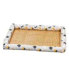 Verão fresco esteira canil tapete ninho de gato canil suprimentos para animais de estimação Teddy pequeno cão canil colc