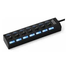 Hub Usb 2.0 7 Portas Interruptor Pc Hd Pendrive Premium
