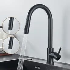 Torneira Monocomando Cozinha Gourmet Retrátil 360° Inox Torneira Pia Cozinha Bancada