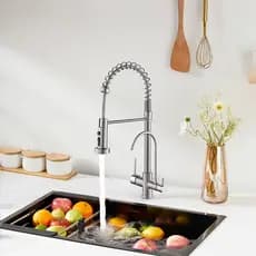 Torneira Cozinha Gourmet com Filtro 4 Saídas Quente Frio 360° Monocomando