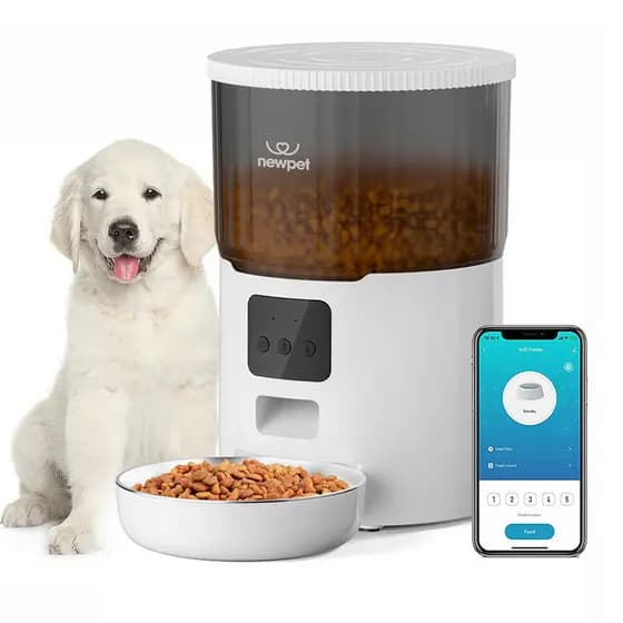 Newpet 4L Alimentador Programável Comedouro Automático Cães Gatos Pet -bivolt