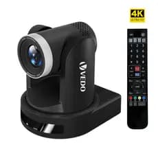 Vedo Câmera SMATV PTZ original para igrejas com zoom de 10x ou 20x , LP, PoE, HDMI, NDI, transmissão ao vivo em Full HD