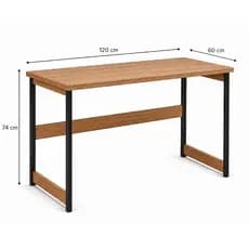 Mesa Escrivaninha Grande Industrial 120x60x74 cm resistente para computador, escritório, home office