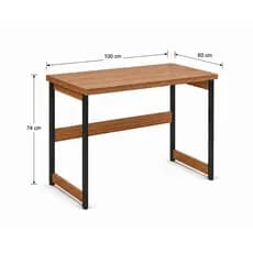 Mesa Escrivaninha Média Industrial 100x60x74 cm resistente para computador, escritório, home office