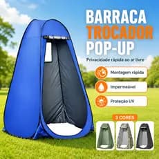 Barraca Trocador de Roupas Banheiro Portátil Pop Up Impermeável 1.2x1.9M Camping Pesca - Montagem Automática