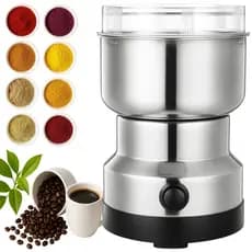 Moedor E Triturador De Café Grãos Sementes Elétrico Gourmet Profissional Inox 110V