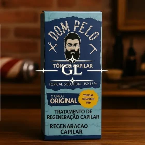 Dom Pelo Original - Tônico Capilar para Cabelo, Barba e Sobrancelha - Regeneração e Crescimento