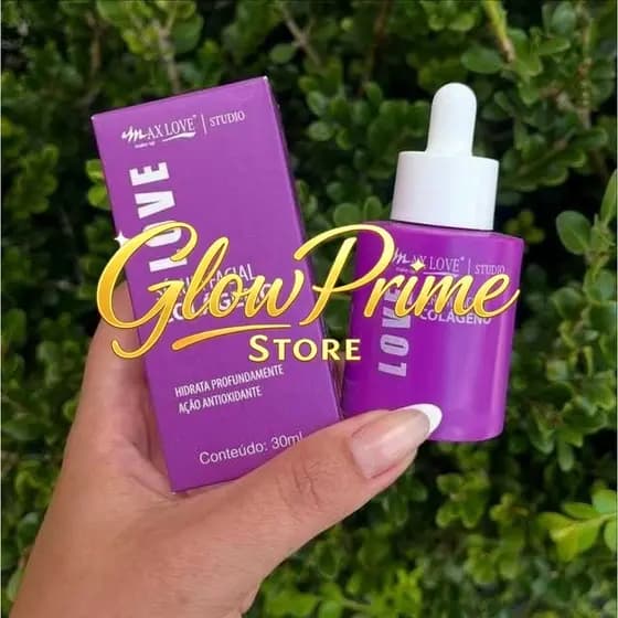 ✨ Sérum Facial Colágeno + Ácido Hialurônico Antissinais Max Love – Hidratação e FirmezaMGRR