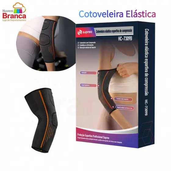 Cotoveleira Elastica Compressao Ortopedica Tensor Cotovelo Alivio De Dor Malha 3D Academia Crossfit