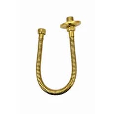 Ligação Flexível Derivação Ducha Higiênica Saída Dupla 40cm Dourado