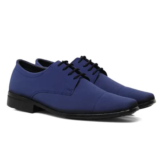 Sapato Social Masculino Azul Marinho Moderno - Conforto e Estilo Exclusivo