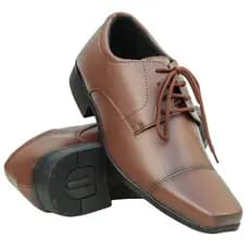 Sapato Social Masculino Marrom Confortável Elegante Casual Trabalho Igreja