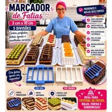 Marcador de Fatias de bolo | Marcador Slice Cake | Medidas 3 x 10 cm