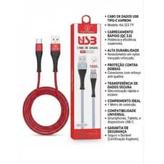 Cabo De Dados Tipo-c 3.0a Quick Charge 1 Metro Kapbom Ka-323