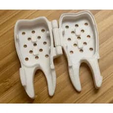 Kit 4 Capinhas Protetora Escova Dente Protetor de Cerdas Dental Suporte para Escova de dentes, No formato de dentinho