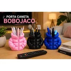 Porta Canetas Criativo Jaqueta Puff 3D | Porta Lápis Organizador de Mesa Porta Treco Decorativo