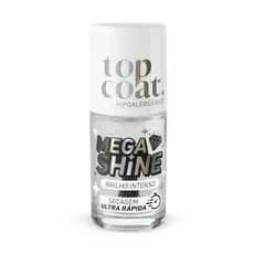 Top Coat Mega Shine Blant Extra Brilho Secagem Rápida Efeito Gel Espelhado