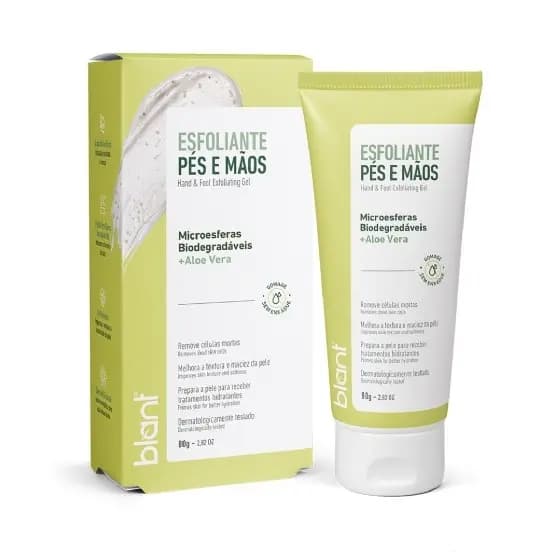 Esfoliante para Pés e Mãos Blant – Hidrata, Remove Pelinhas e Deixa a Pele Suave e Renovada