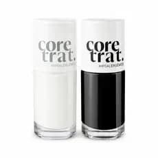 Kit Esmaltes Preto & Branco - Longa Duração e Efeito Gel Sem Cabine | Blant