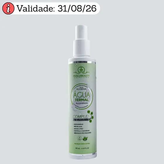 Água Thermal Antiolesidade 190ml - Phállebeauty - Val. 31/08/2026