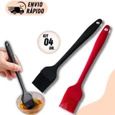 KIT 4/2 OU 1 PINCEL DE SILICONE  GRANDE CULINÁRIO PROFISSIONAL 26CM ANTIADERENTE RESISTENTE AO CALOR COZINHA CONFEITARIA