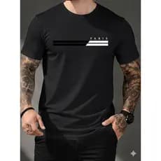 Camiseta Masculina 100% Algodão Confortável Camisa Casual Para o Dia a Dia