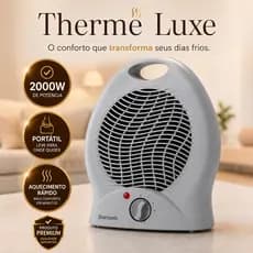 Aquecedor Elétrico Portátil 2000W 220V Termoventilador Compacto Residencial Thermé Luxe