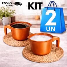 Leiteira  Cobre Com Revestimento Cerâmico Cabo Antitérmico 1,1L 12CM Diâmetro canecao fervedor Café Chá