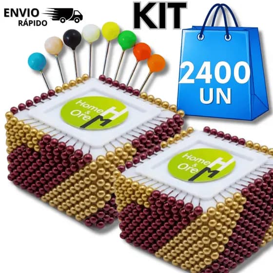 Conjunto Alfinetes Cabeças Coloridas Para Costura Marcações Calça Barra Vestido Mapas Multiuso Utilidades