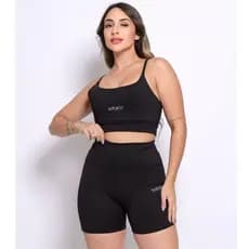Conjunto de Academia Feminina Zero Transparência Modela o Corpo Aperta Barriga