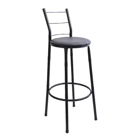 Banqueta Alta Encosto 3 Fios Aço Inoxidável Para Áreas Gourmet Lazer Cozinhas