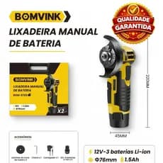 Lixadeira Bateria 1.5ah Manual BOM-9703 Bonvink