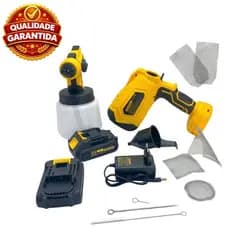 Pistola De Pintura 800ml 2 Baterias Bomvink 21v BOM-9771