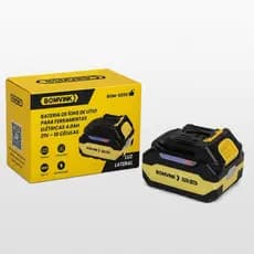 Bateria Para Ferramenta Eletrica Bomvink 21v 4ah 10 Celulas Tipo C Alta Potencia E Maior Autonomia