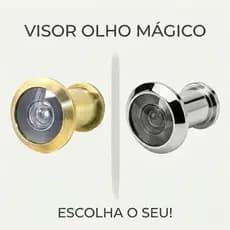 Visor Para Porta Olho Mágico de 32 a 52mm Dourado / Prata - Segurança Total para sua Porta