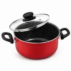 Jogo de Panelas 5 Peças Antiaderente Premium Martinelli com Tampa de Vidro – Cozinha Completa, Não Gruda!