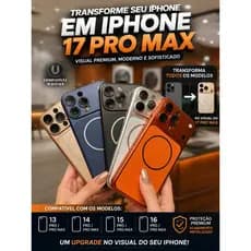 Capinha Transformadora iPhone 17 Pro Max Premium Metalizada MagSafe Anti Impacto