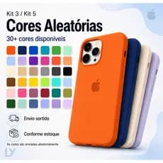 Oferta Relâmpago – Kit 3 ou 5 Capinhas iPhone Sortidas