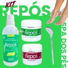 Kit repos Amaciante + removedor + creme ureia e bisturi 222 + 10 bota descartável