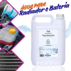 Água Desmineralizada 5 Litros para Baterias Radiadores sistema de arrefecimento autoclave destilada