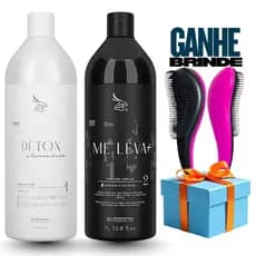 Kit Progressiva Nova Embalagem Zap Me Leva 2x1000 + brinde 1 escova mágica