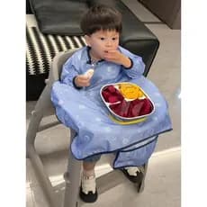 Macacão de bebê comendo à prova d'água Anti-sujeira crianças comendo ferramenta útil avental de bebê cadeira de jantar b