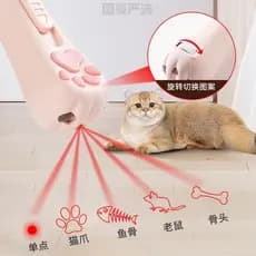 Gato engraçado vara gatinho novo estilo crianças gatinho lanterna ao ar livre luz verde carregamento ponto Laser gatinho
