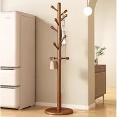 Cabide de madeira maciça do chão ao teto, cabide Vertical para quarto, cabide para roupas, simples e moderno, bolsa de s