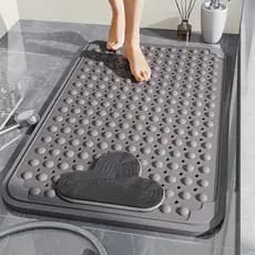 Tapete antiderrapante para banheiro, chuveiro, banheiro, especial, resistente a choques, banheiro doméstico