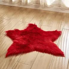 Fabricantes de venda quente casa tapetes de pelúcia tapetes de porta antiderrapante sala de estar tapetes de pé estrela
